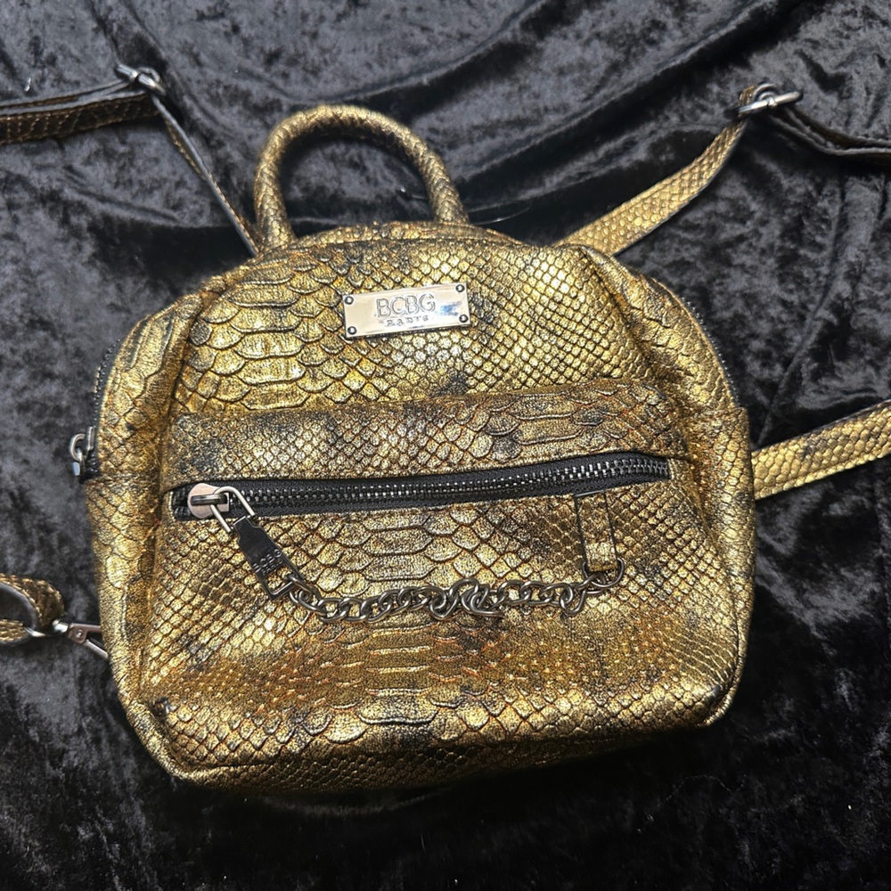 Gold Mini Backpack